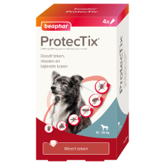 Beaphar ProtecTix hond 10 tot 25kg 4 pipetten (LET OP THT 4-2025)