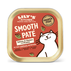 Lily's Kitchen Paté met Zalm en Kip natvoer kat 19 x 85 gram