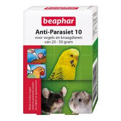Beaphar Anti-Parasiet 10 voor vogels en knaagdieren van 20-50 gram 2 pipetten