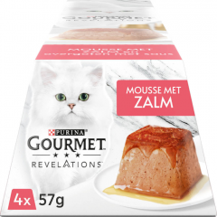 GOURMET Revelations Mousse met Zalm kattenvoer nat 4x57gr
