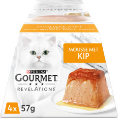 GOURMET Revelations Mousse met Kip kattenvoer nat 4x57gr