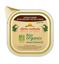 Almo Nature Dailymenu bio pate hond Kalf en groenten 100gr