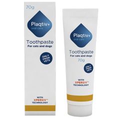 Plaqtiv+ tandverzorging tandpasta hond/kat 70gr