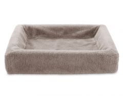 Bia bed fleece hoes hondenmand taupe bia-2 60x50x12,5 cm