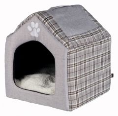Trixie relax iglo hondenhuis silas grijs / creme 40x45x40 cm