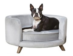 Enchanted hondenmand sofa rosie grijs 68,5x68,5x35,5 cm