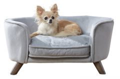 Enchanted hondenmand / sofa romy grijs 67,5x40,5x30,5 cm
