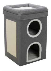 Trixie krabpaal cat tower saul grijs 39x39x64 cm