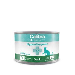 Calibra Veterinary Diets Cat Hypoallergenic Duck eend kat natvoer 200gr