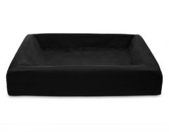 Bia bed royal fluweel hoes hondenmand zwart bia-4 85x70x15 cm