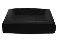 Bia bed royal fluweel hoes hondenmand zwart bia-2 60x50x12,5 cm