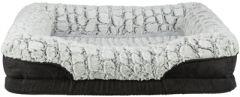 Trixie vital hondenmand lino hoekig zwart / grijs 110x75cm