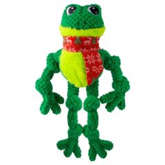 Kong Holiday Kerst Knots Frog Groen hondenspeelgoed