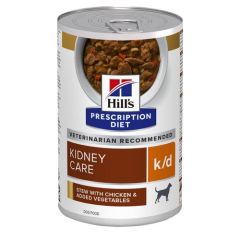 Hill's Prescription Diet K/D Kidney Care Stoofpotje Hond met Kip & Groenten 12x354g blik