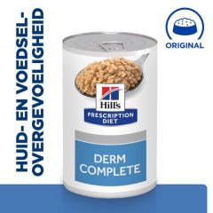 Hill's Prescription Diet Derm Complete hondenvoer nat 12x370g blik