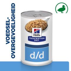 Hill's Prescription Diet D/D Food Sensitivities hondenvoer nat 12x370g blik