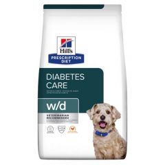 Hill's Prescription Diet w/d Diabetes Care hondenvoer met Kip 10kg zak