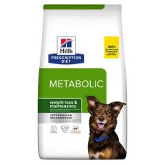 Hill's Metabolic Weight Management hondenvoer Lam & Rijst 12kg zak