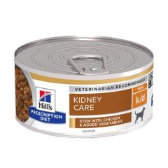 Hill's Prescription Diet k/d Kidney Care Stoofpotje voor hond met Kip & toegevoegde Groenten 24x156g blik