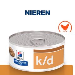 Hill's Prescription Diet k/d Kidney Care kattenvoer nat met Kip 24x156g blik