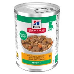 Hill's Science Plan Puppy hond natvoer stoofpotje kip & groenten 12x363gr
