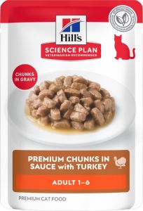 Hill's Science Plan Kat Adult natvoer kalkoen 12x85gr