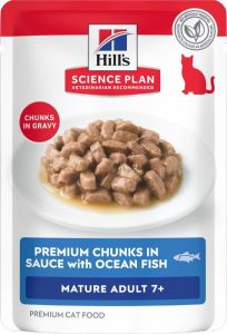Hill's Science Plan Kat Mature Adult 7+ natvoer zeevis 12x85gr