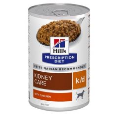 Hill's Prescription Diet K/D Kidney Care Hondenvoer met Kip 370g blik (LET OP THT: 4-2024)
