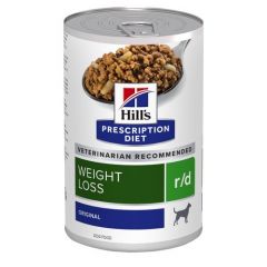 Hill's Prescription Diet r/d Weight Reduction hondenvoer nat met Kip 350g blik (LET OP THT: 11-2024)