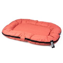 Duvo+ poly kussen ovaal siesta rhubarbe rood S - 80x60x10cm