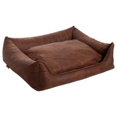 MaxxNobel Orthopedische Sofa lederlook/teddy Cognac