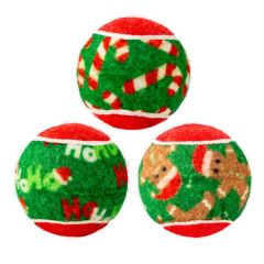 Kong Holiday Kerst SqueakAir Balls 6 stuks M hondenspeelgoed