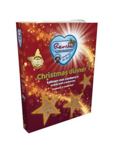 Renske Vers Gestoomd Kerstdiner Kalkoen met cranberry's - Special edition hond 395 gram