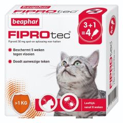 Beaphar Fiprotec Spot-On Kat  -  4 pip