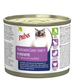 Prins NatureCare Diet Struvite & Calciumoxalate kattenvoer 200 gram