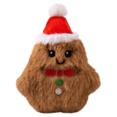 Kong Kerst Snuzzles Mini Gingerbread Bruin hondenspeelgoed