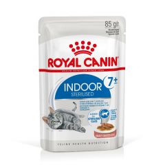Royal Canin Indoor Sterilised 7+ in Gravy (brokjes in saus) natvoer kattenvoer 12x85gr