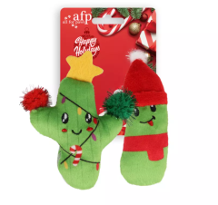 All For Paws Kerst Cactus & Komkommer kattenspeelgoed