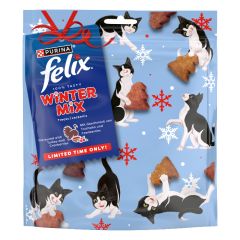 Felix Winter Mix Festive Kalkoen en Cranberries kattensnacks 200 gram