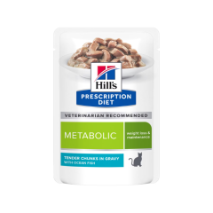 Hill's Prescription Diet Metabolic Kattenvoer met Zeevis 12 x 85 gram