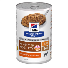 Hill's Prescription Diet k/d + Mobility hondenvoer met Kipsmaak hond natvoer 370 gram