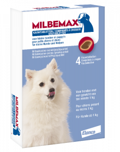 Milbemax ontworming kauwtablet kleine hond/puppy - 4tbl