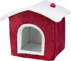 Trixie kattenmand huis rood/wit 