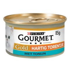 Gourmet Gold Hartig Torentje met Tonijn natvoer kat 85 gram
