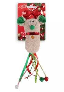 All For Paws Kerst Vrolijke Muis Kicker kattenspeelgoed