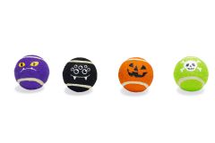 Beeztees Halloween Spooky Bal hondenspeelgoed 4 stuks assorti