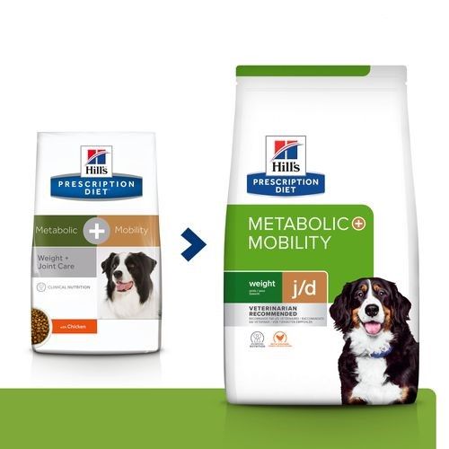 Hill's J/D Metabolic + Mobility Weight hond Kip 12kg