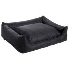 MaxxNobel Orthopedische Sofa lederlook/teddy Zwart/Antraciet