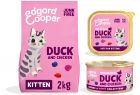 Edgard & Cooper graanvrij eend en kip kitten kattenvoer