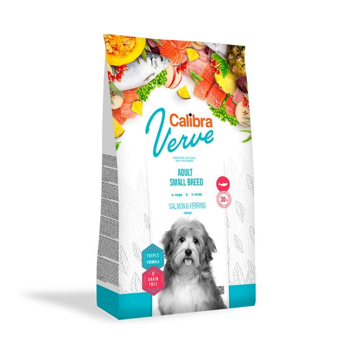 Calibra Verve Grain Free - Adult Small Dog - Salmon & Herring 6 kg